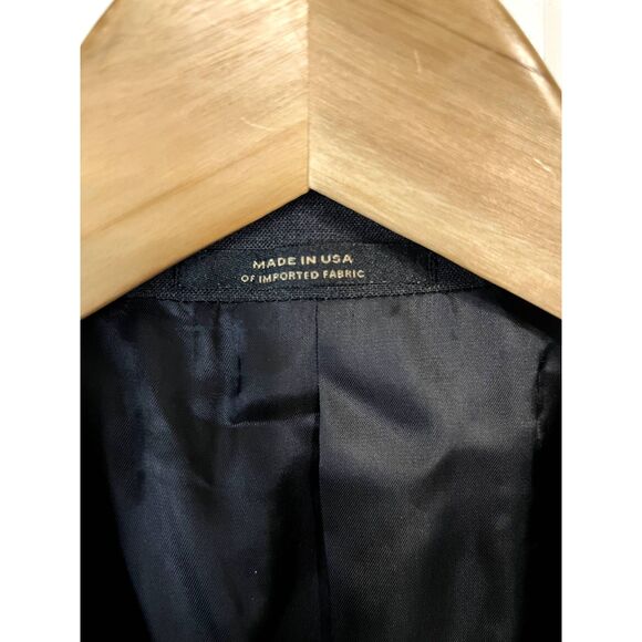 Vintage Hart Schaffner Marx Charcoal Suit Jacket Size 40R Union Made USA - Picture 3 of 8